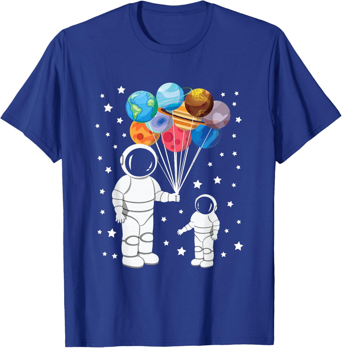 Astronaut Spaceman Funny Space Dwarf Solar System Astronomy T-Shirt - T-Shirt | Royal