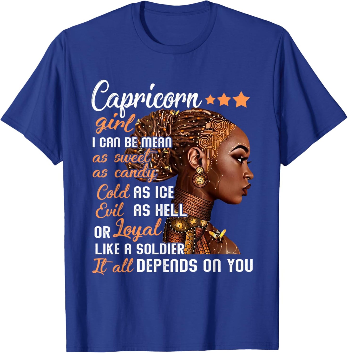 Birthday Gift Capricorn Girl December or January Women T-Shirt - T-Shirt | Royal
