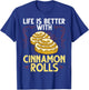 Cinnamon Roll Buns Recipe Gluten Free Keto T-Shirt - T-Shirt | Royal