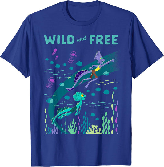 Disney and Pixar's Luca and Alberto Wild and Free T-Shirt - T-Shirt | Royal