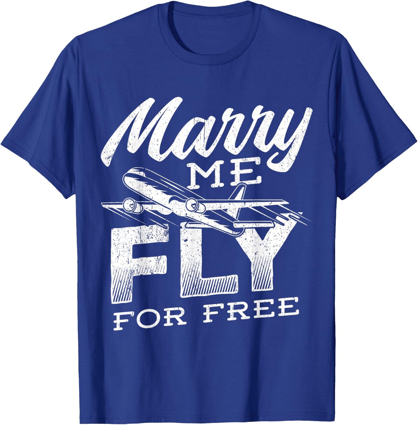 Marry Mich, Fly Free - Airplane Captain T-Shirt - T-Shirt | Royal