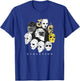 Ice Hockey Goalie Evolution Vintage Retro Modern Masks T-Shirt - T-Shirt | Royal