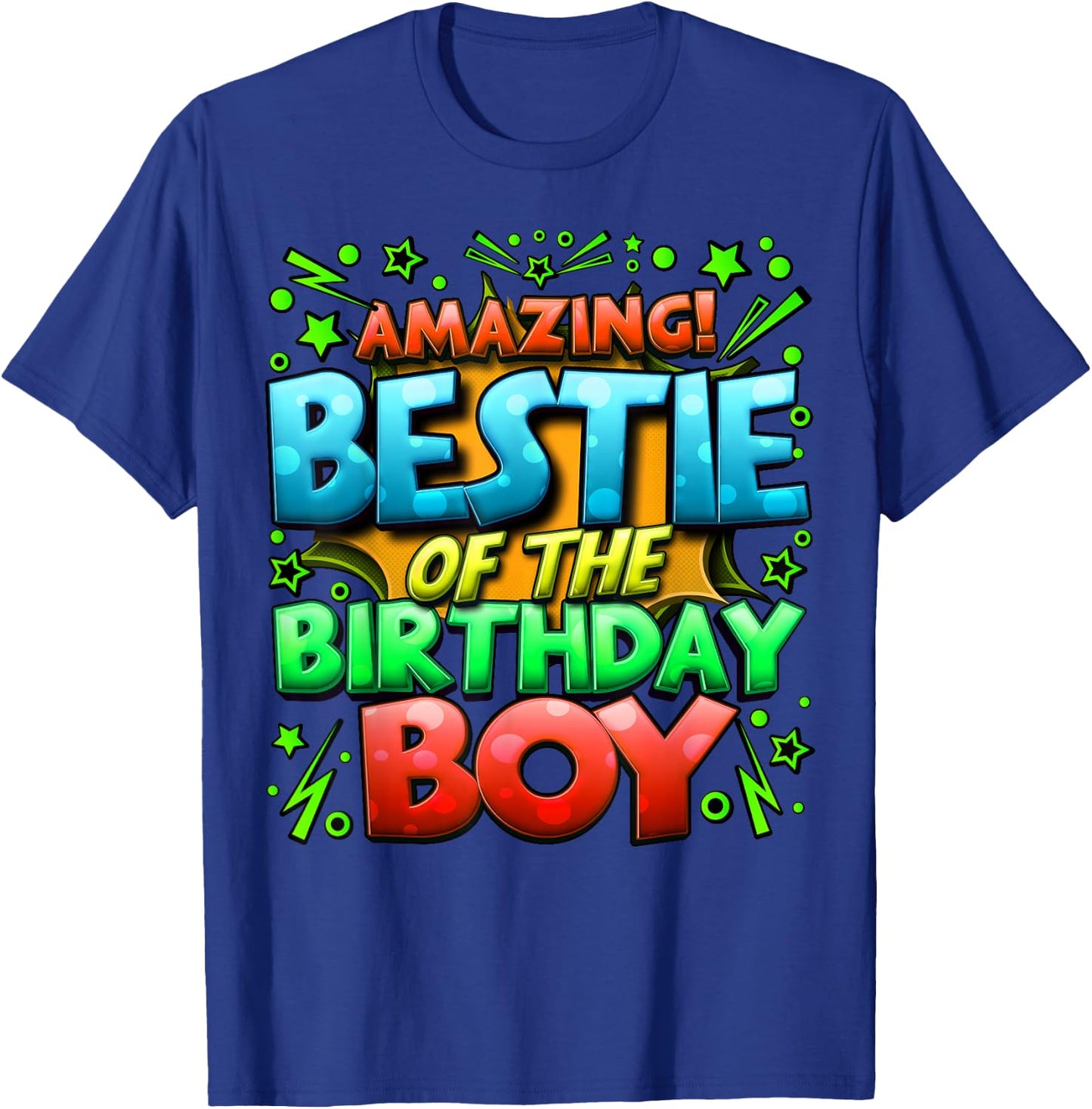 Best Friend of the Birthday Boy Matching Family Bestie T-Shirt - T-Shirt | Royal