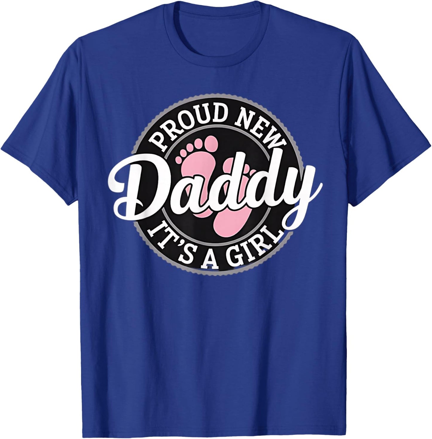 New Dad Est. 2026 Father 2026 Girl Boy Dad 2026 Baby Daddy T-Shirt - T-Shirt | Royal