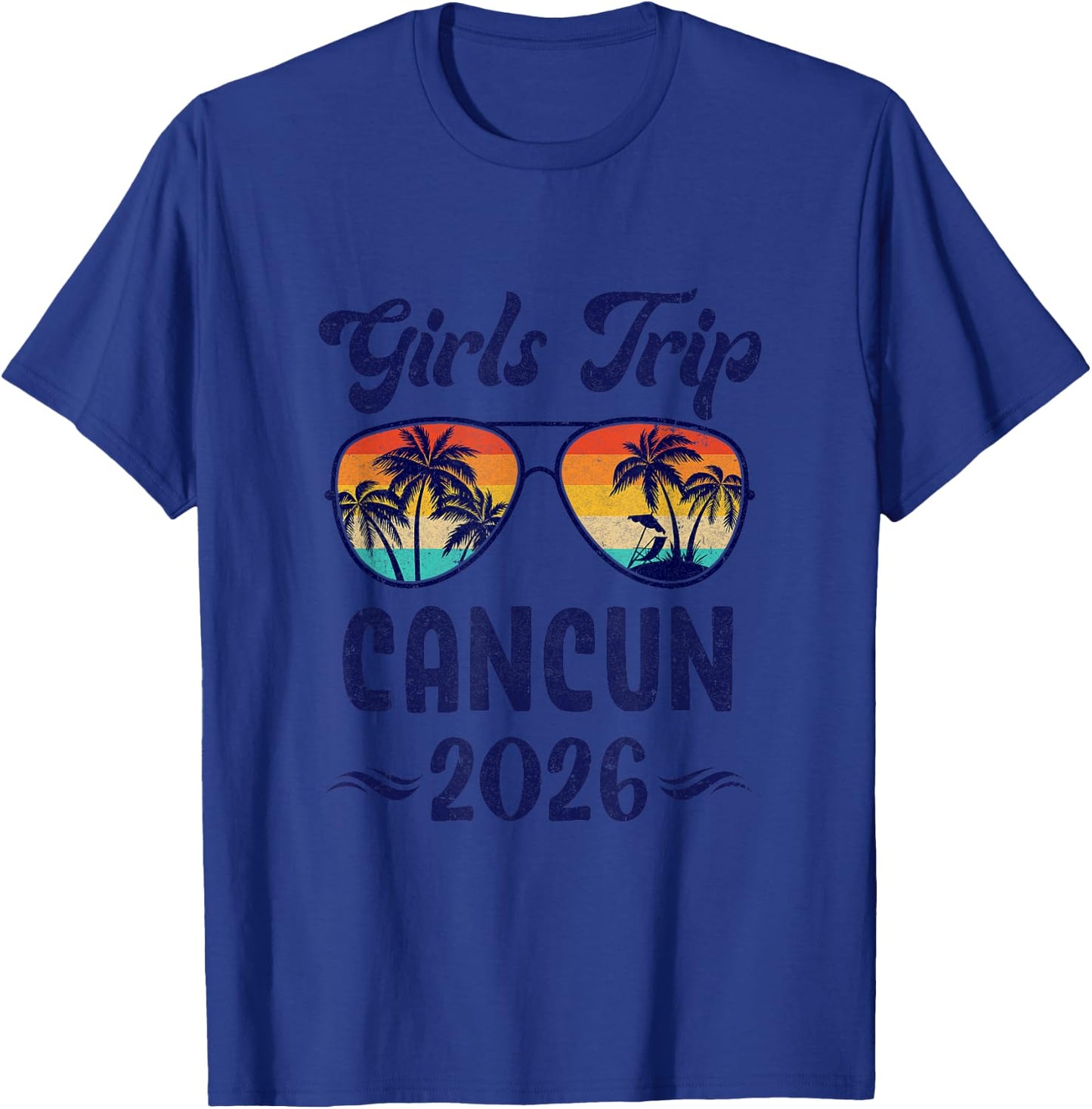 Cancun Girls Trip Beach Vacation 2026 Matching Group T-Shirt - T-Shirt | Royal