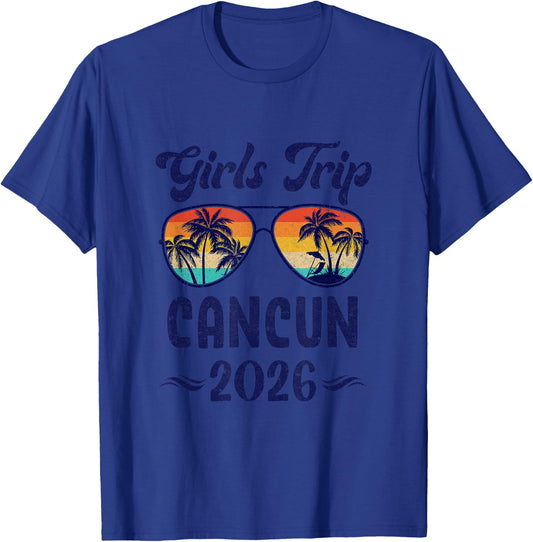 Cancun Girls Trip Beach Vacation 2026 Matching Group T-Shirt - T-Shirt | Royal