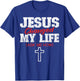Jesus Changed My Life Ask Me How Bible Cross Christ Jesus T-Shirt - T-Shirt | Royal