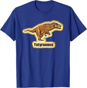 Yutyrannus - Paleontologists' Favorite Dinosaurs T-Shirt - T-Shirt | Royal