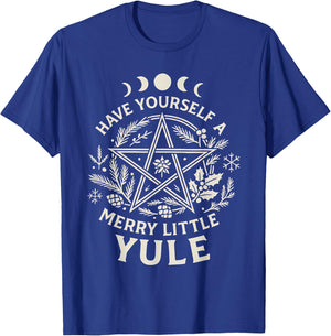 Celestial Have Yourself A Merry Little Solstice Yule Xmas T-Shirt - T-Shirt | Royal