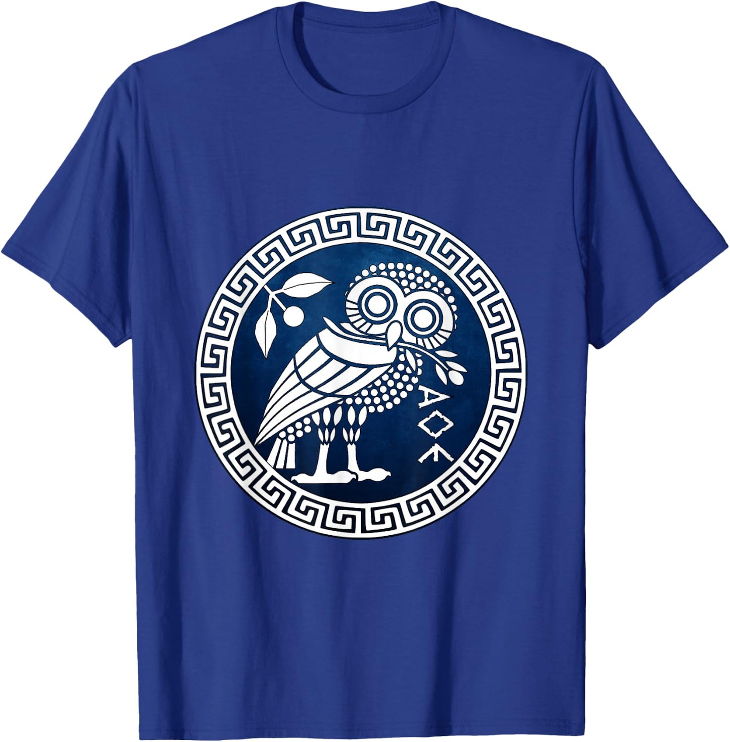 Athens Ancient Athenian Owl Symbol T-Shirt - T-Shirt | Royal