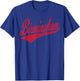 Birmingham Alabama Varsity Script Classic Sport Jersey Style T-Shirt - T-Shirt | Royal