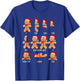 Christmas Math Teacher Equation Gingerbread With Santa Hat Men Women T-Shirt - T-Shirt | Royal