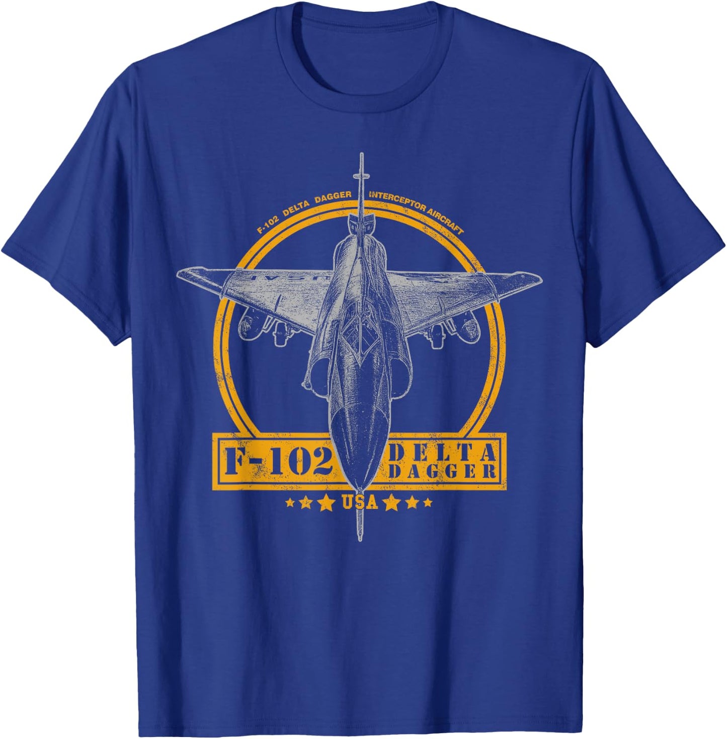 F-102 Delta Dagger Interceptor T-Shirt - T-Shirt | Royal