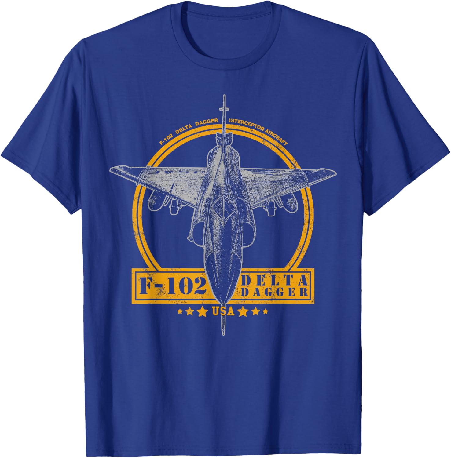 F-102 Delta Dagger Interceptor T-Shirt - T-Shirt | Royal