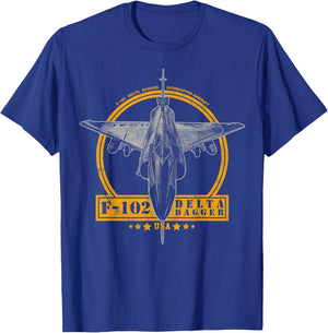 F-102 Delta Dagger Interceptor T-Shirt - T-Shirt | Royal
