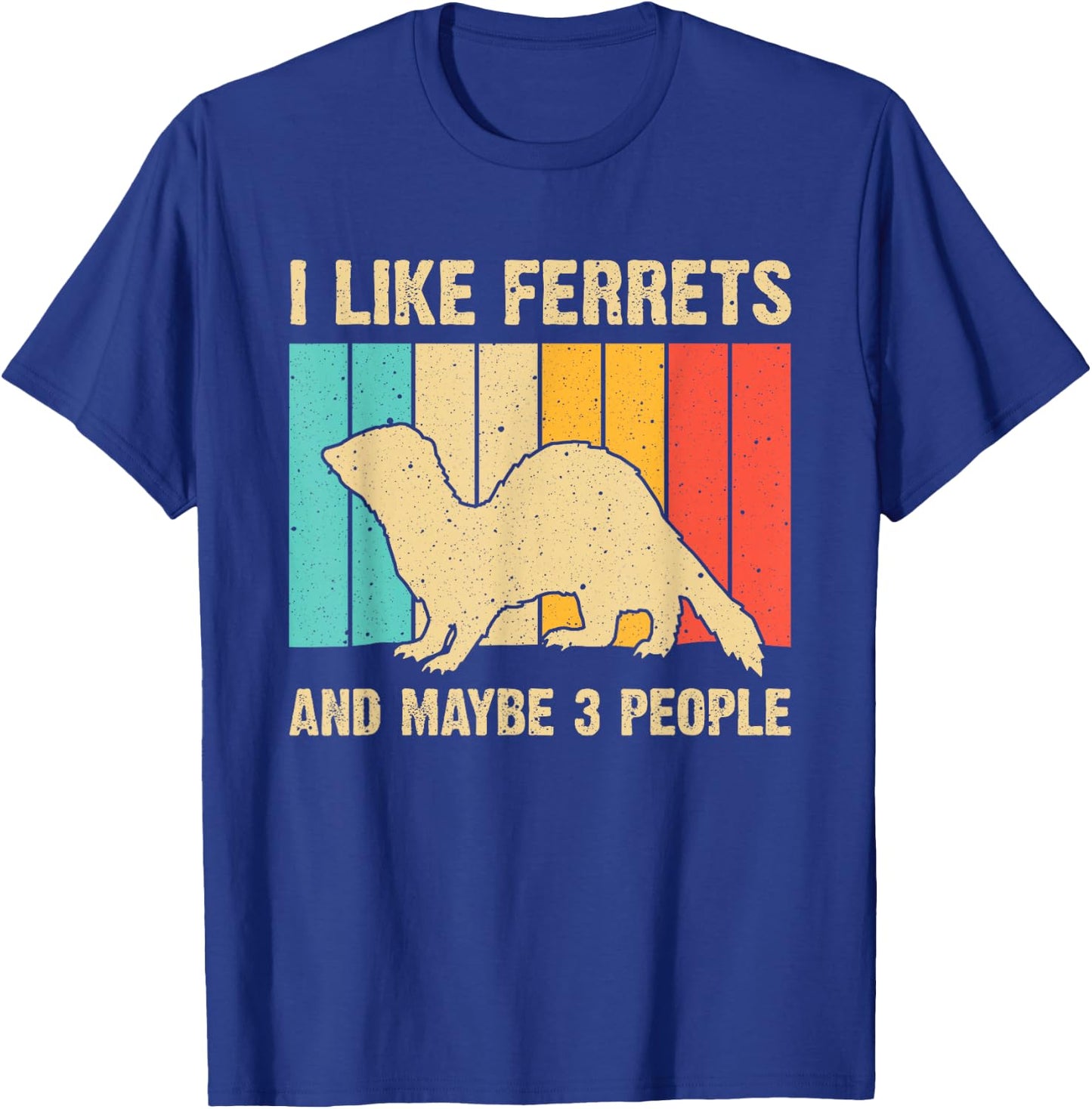 Funny Ferret Design Women Ferret Lover Introvert T-Shirt - T-Shirt | Royal