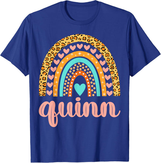 Quinn Quinn Name Birthday Shirt Gift T-Shirt - T-Shirt | Royal