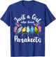 Kids Parakeet Birds Just a Girl Who Loves Parakeets T-Shirt - T-Shirt | Royal