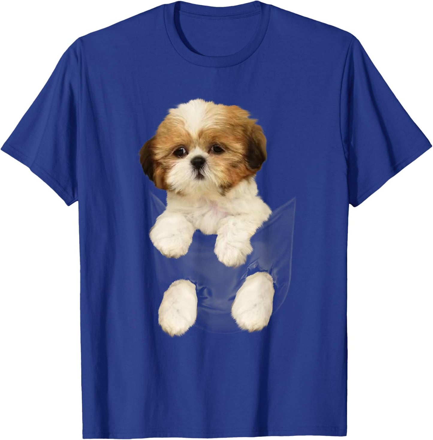 Shih tzu Puppy in Pocket T-Shirt - T-Shirt | Royal