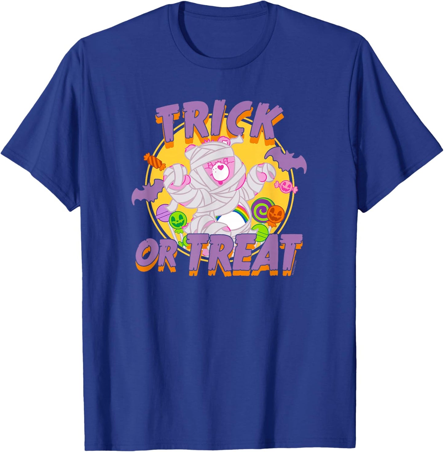 Care Bears Halloween Cheer Bear Trick Or Treat Mummy Costume T-Shirt - T-Shirt | Royal