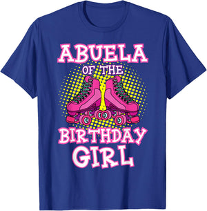 Abuela of the Birthday Girl Roller Skates Bday Skating Party T-Shirt - T-Shirt | Royal