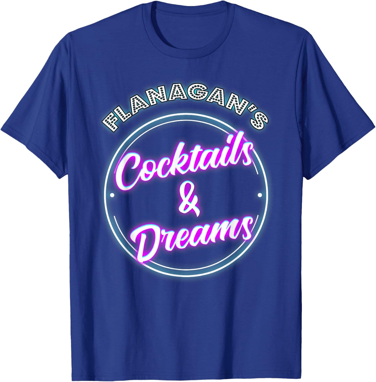 Retro Flanagan's Cocktail and Dreams Pub Owner Wine Drinker T-Shirt - T-Shirt | Royal