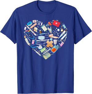 Certified Medical Assistant Heart Nurse Doctor CMA T-Shirt - T-Shirt | Royal