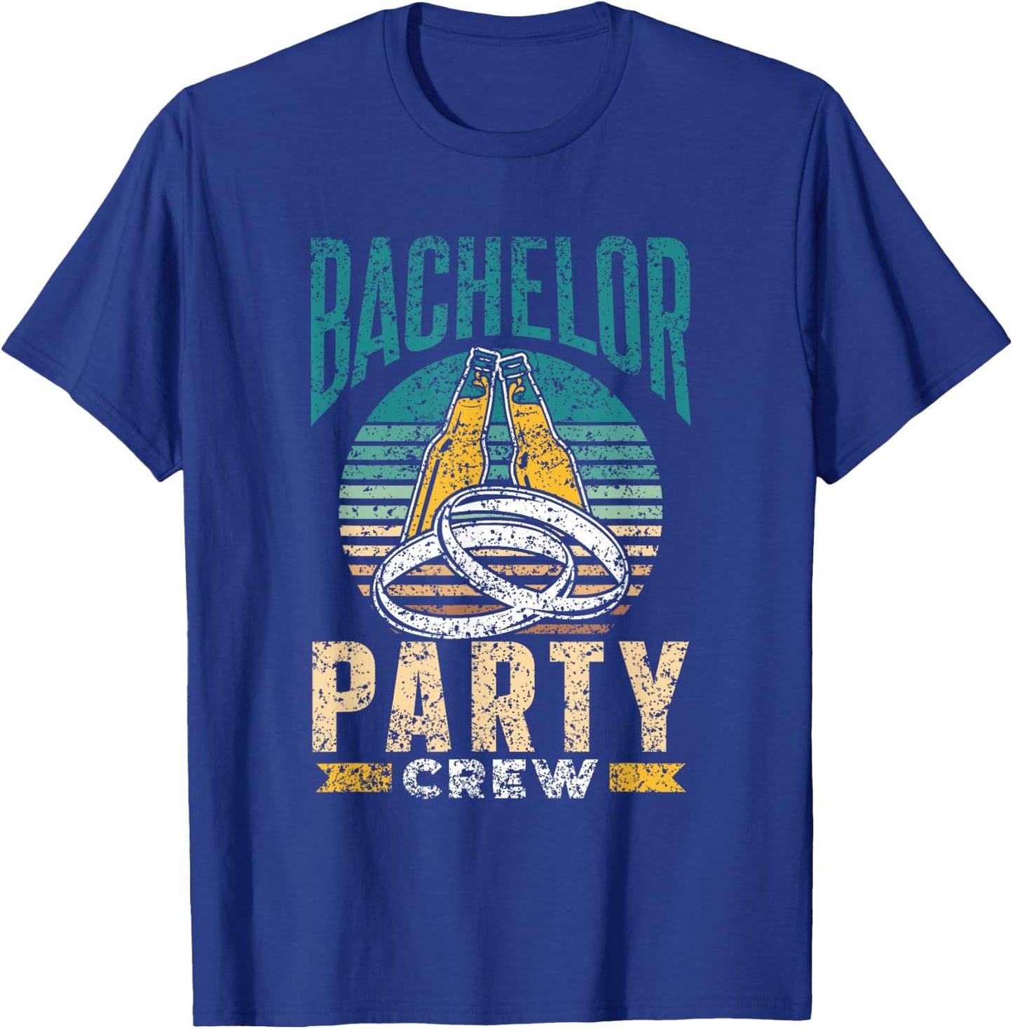 Bachelor Party Crew Groom Bride Team T-Shirt - T-Shirt | Royal