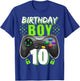 Birthday Boy 10 Video Game Controller Gamer 10th Birthday T-Shirt - T-Shirt | Royal