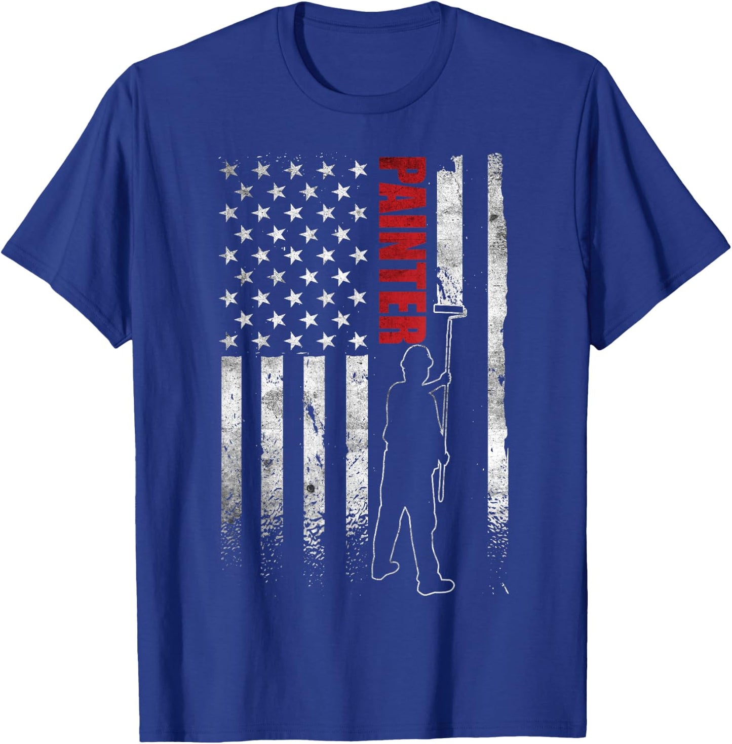 Painter Apparel Fathers Day American Painter House Painter T-Shirt - T-Shirt | Royal