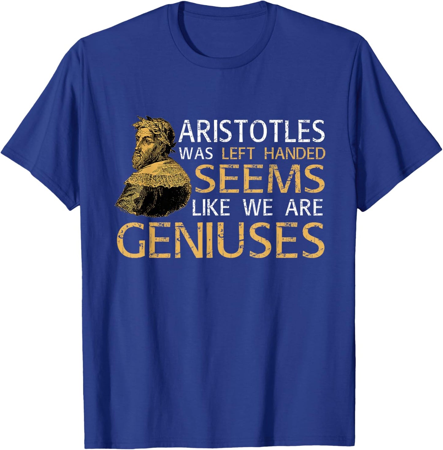 Proud Lefty Genuises Left Handed Funny Left-Handers T-Shirt - T-Shirt | Royal