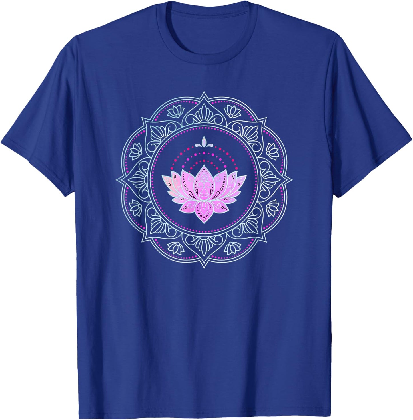 Mandala Yoga Lotus Design Lotus Flower Lotus flower T-Shirt - T-Shirt | Royal
