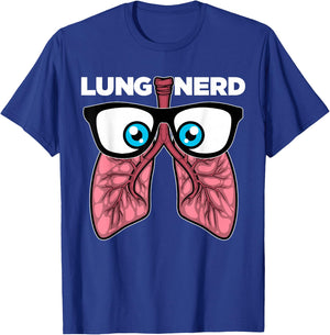 Cool Respiratory Therapy Lung Nerd Men Women Doctor RT T-Shirt - T-Shirt | Royal