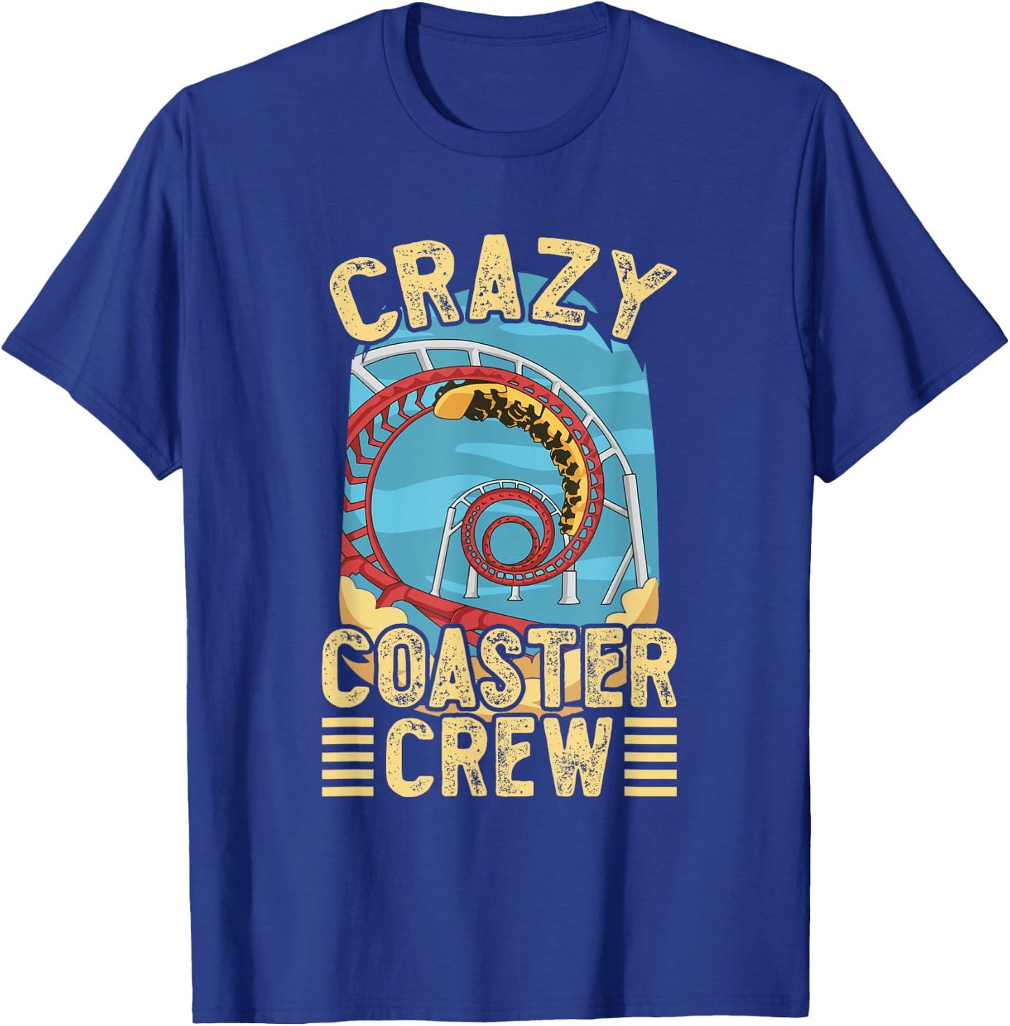 Cool Roller Coaster Design Theme Park , Black, Small T-Shirt - T-Shirt | Royal