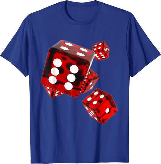 Red Translucent Dice T-Shirt - T-Shirt | Royal
