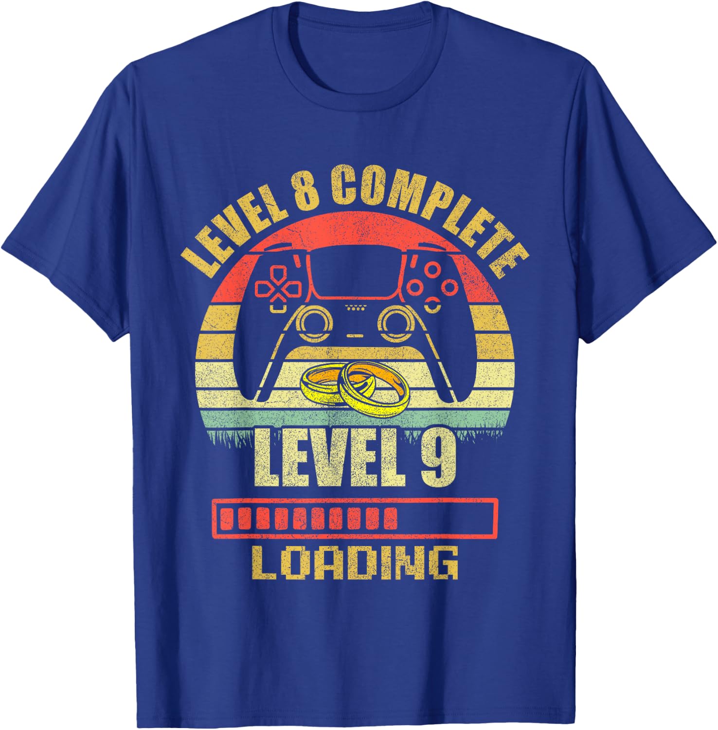 Couples Shirts Level 8 Complete Wedding Anniversary T-Shirt - T-Shirt | Royal