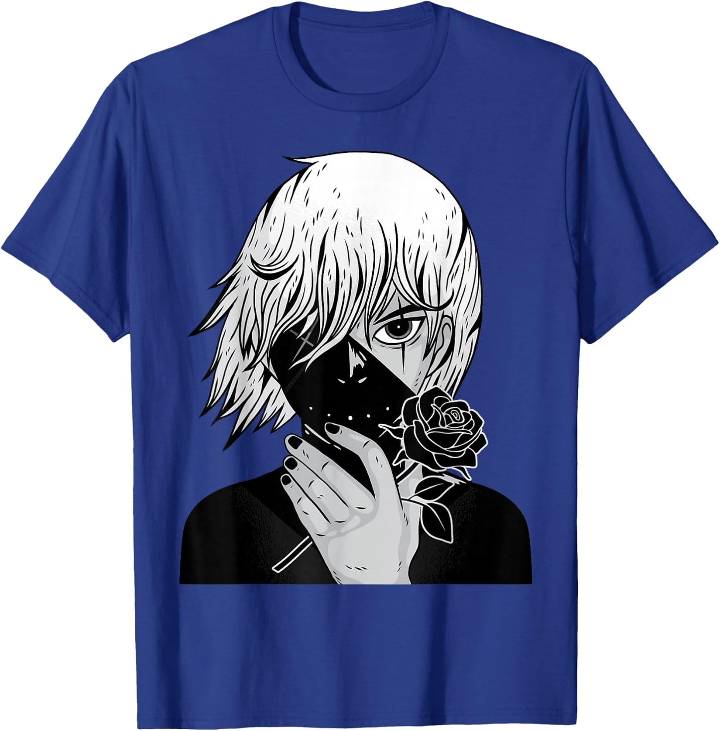 Alt Aesthetic - Black Roses - Manga - Anime - Vaporwave T-Shirt - T-Shirt | Royal