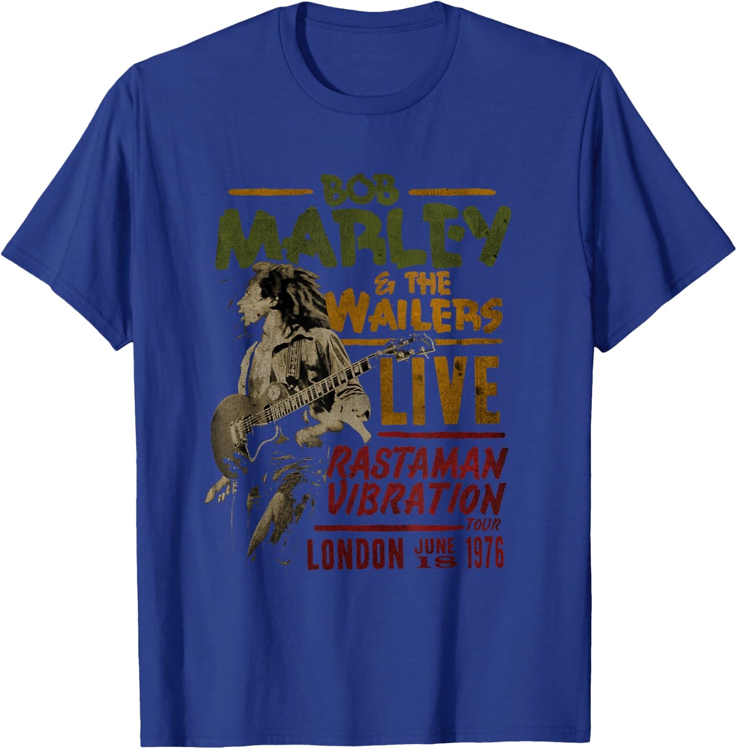 Bob Marley BTRTW The Wailers Live T-Shirt - T-Shirt | Royal