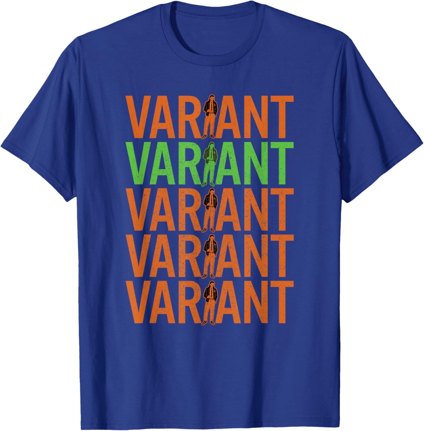 Marvel Loki Variant Text Stack T-Shirt - T-Shirt | Royal