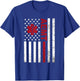 AEMT Advanced Emergency Medical Technician USA Flag T-Shirt - T-Shirt | Royal