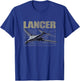 USA B1 Lancer Military Jet Bomber Airplane American Flag Women Kids Men T-Shirt - T-Shirt | Royal