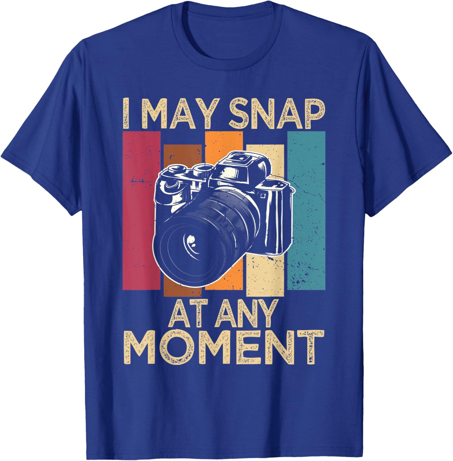 I May Snap At Any Moment Vintage Photography T-Shirt - T-Shirt | Royal