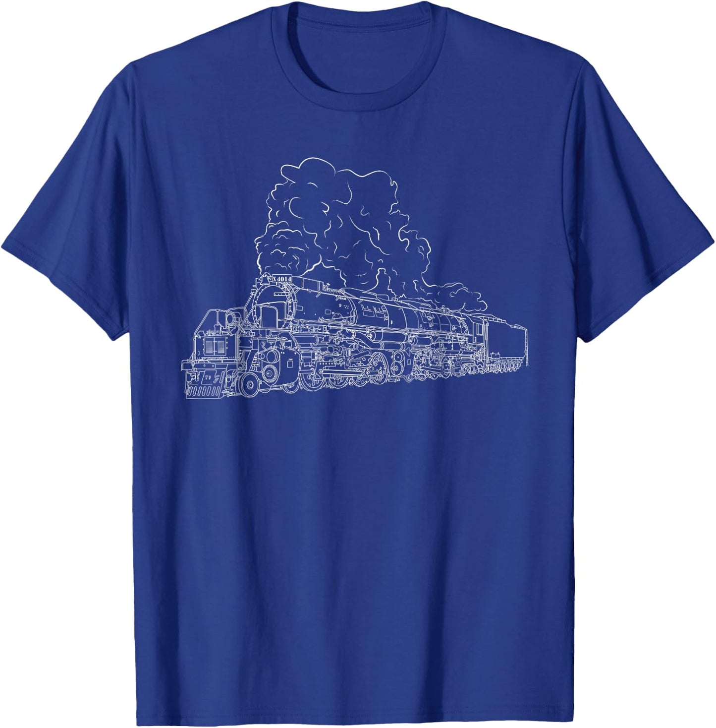 Big Boy X 4014 Steam Locomotive Utah Vintage T-Shirt - T-Shirt | Royal