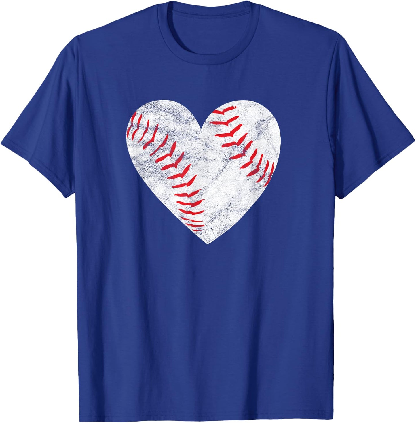 Baseball or Softball Heart Love Women's Teen Girls T-Shirt - T-Shirt | Royal