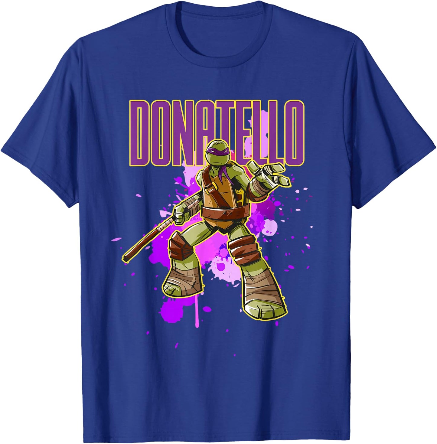 Dontatello - Purple Splatter Paint T-Shirt - T-Shirt | Royal