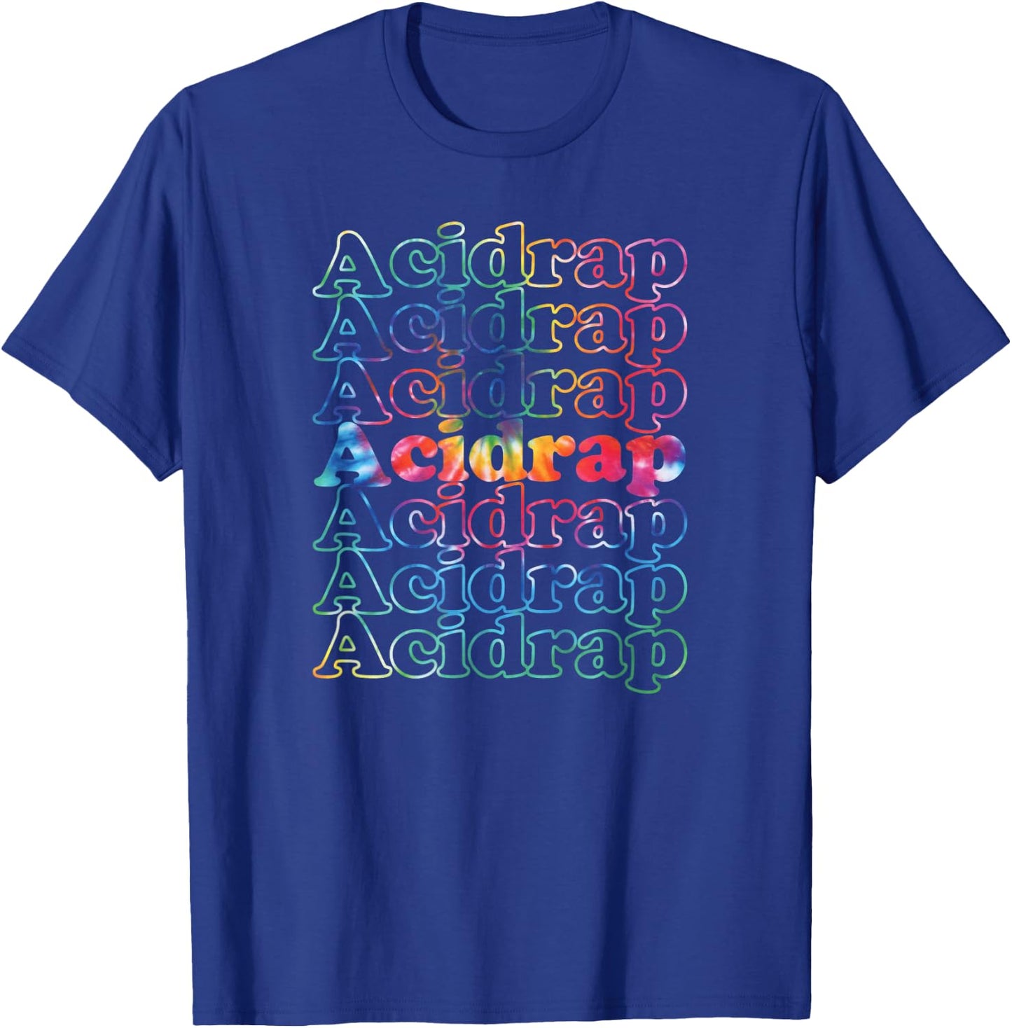 Acidrap Cool Vintage Inspired Acid Rap Music Lover Tie Dye T-Shirt - T-Shirt | Royal