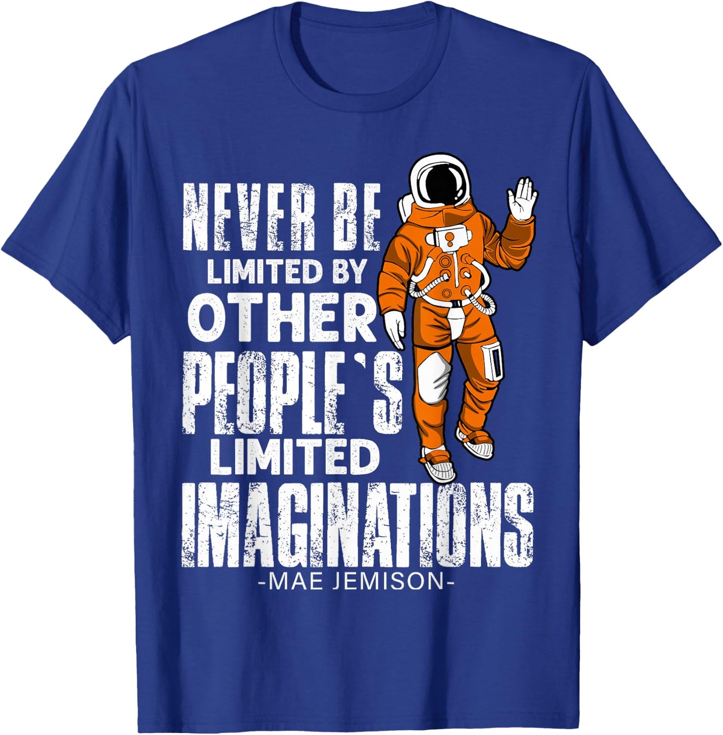 Mae Jemison First African American Black Woman Astronaut T-Shirt - T-Shirt | Royal