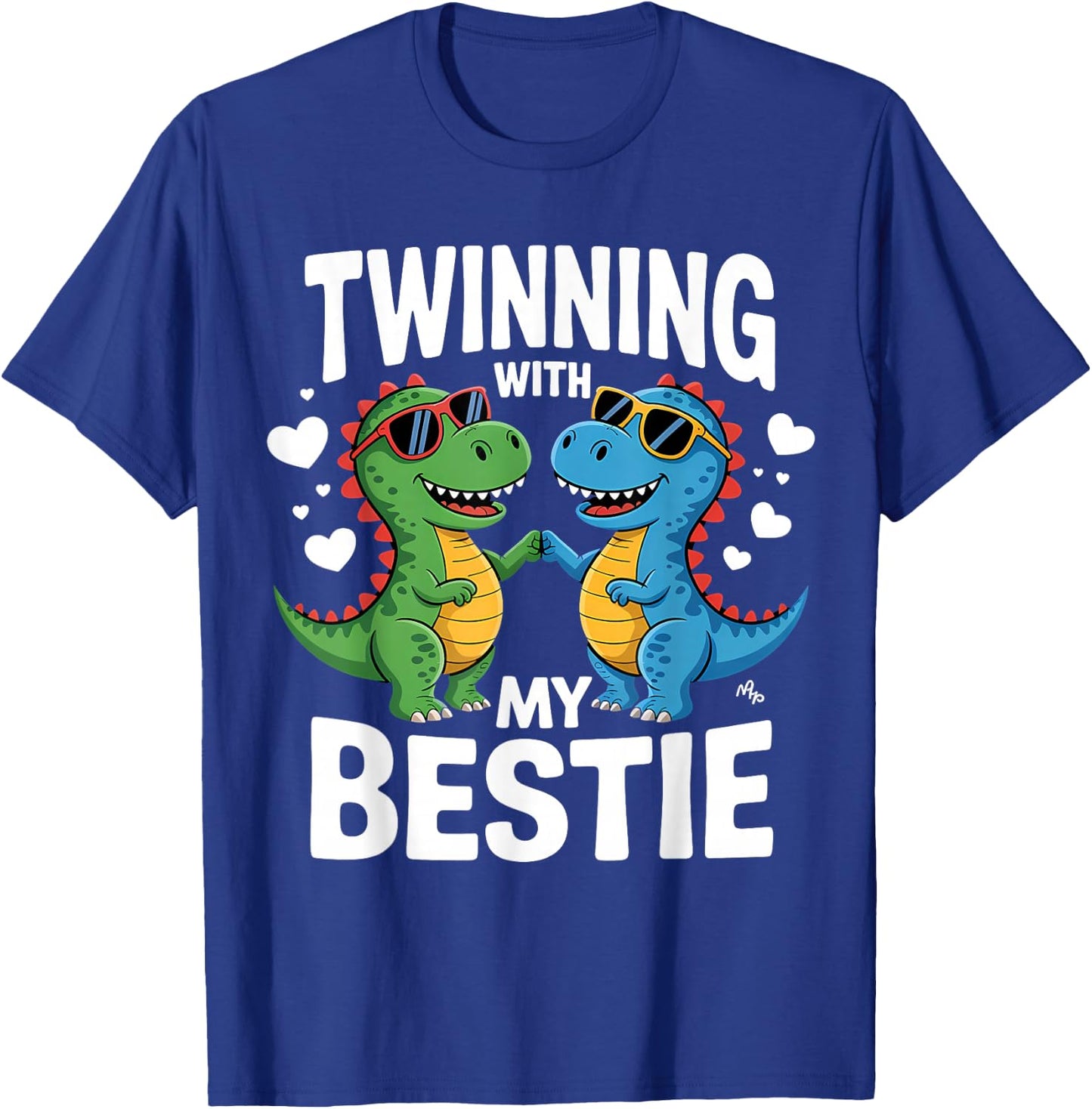 Twinning With My Bestie Twins Friends Twin Matching T-Shirt - T-Shirt | Royal