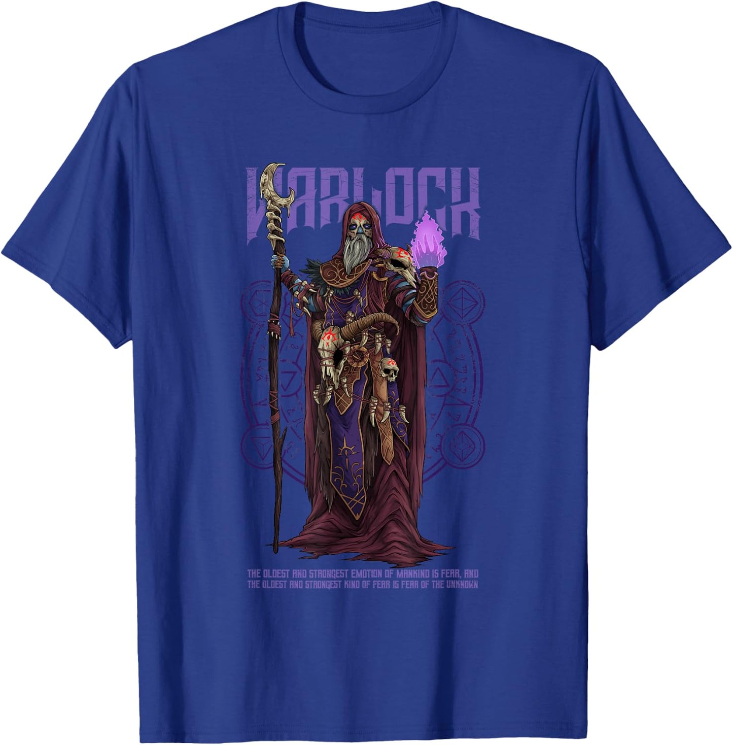 Warlock Unknown Player Character Role Playing Game Funny RPG T-Shirt - T-Shirt | Royal