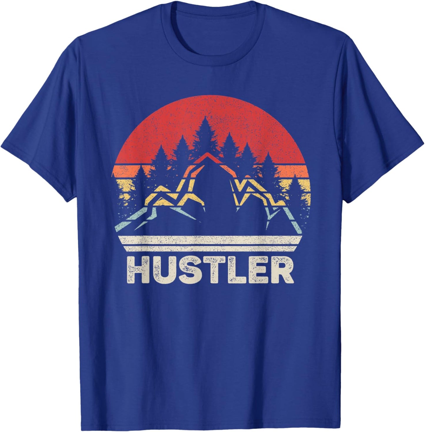 Vintage Retro Hustler T-Shirt - T-Shirt | Royal